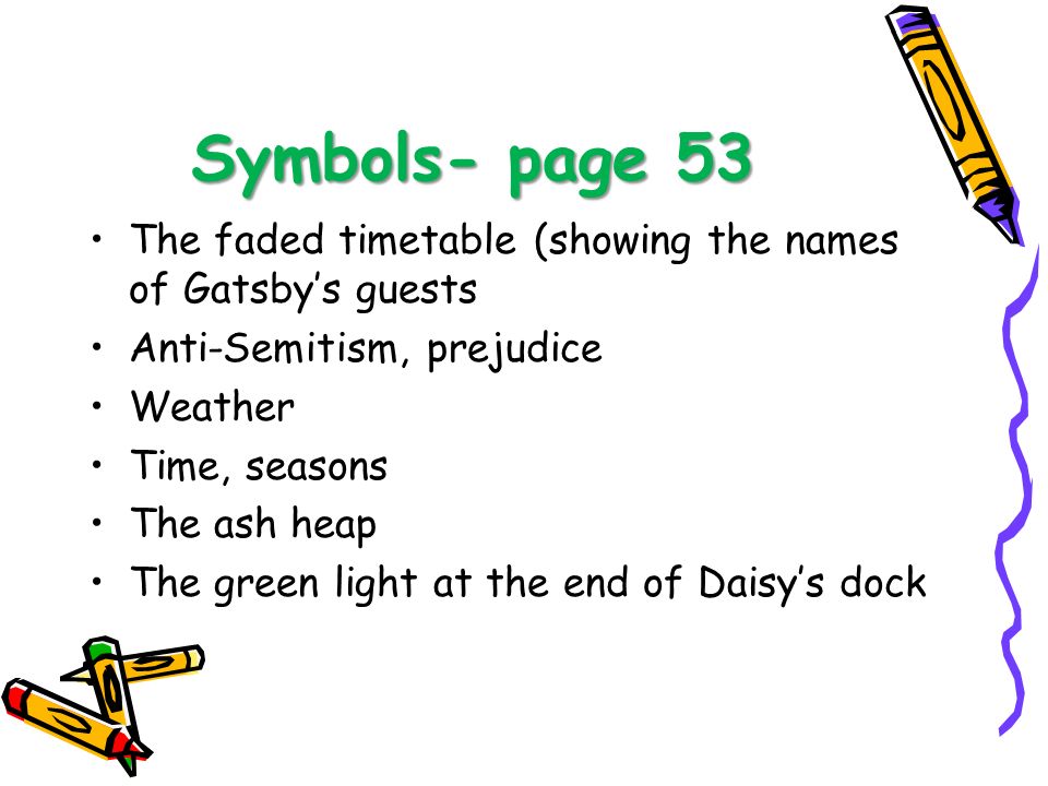 The great gatsby symbolism seasons